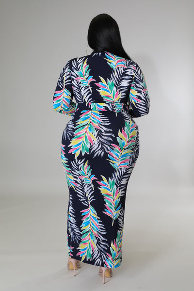 Ava Floral Dress - PLUS