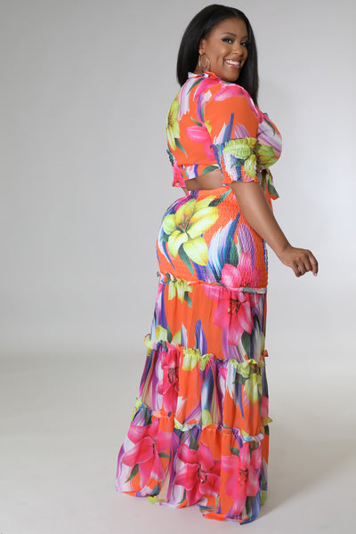 Vita - Ruffle Top & Skirt Set PLUS