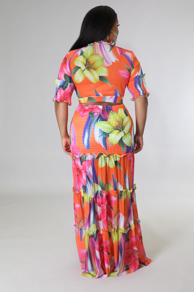 Vita - Ruffle Top & Skirt Set PLUS