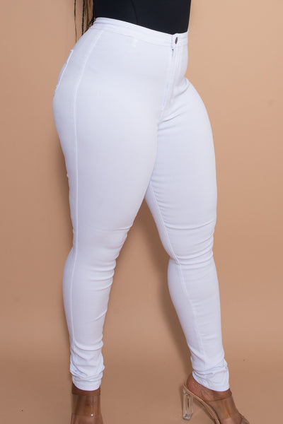 Essential High Stretch Jeggings - White
