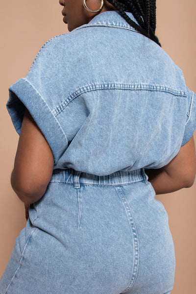 Bellini Denim Romper