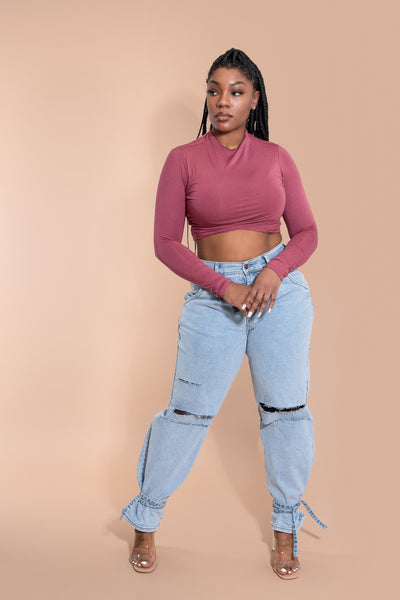 Vienna Distressed Slouch Jeans