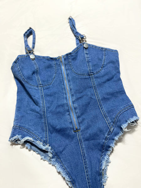 Gia Denim Bodysuit