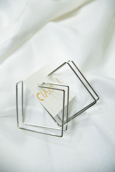 Geo Cuff Square Earrings
