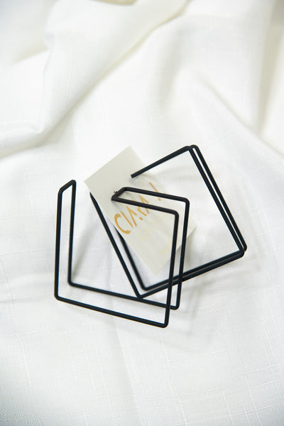 Geo Cuff Square Earrings
