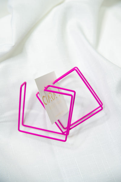 Geo Cuff Square Earrings